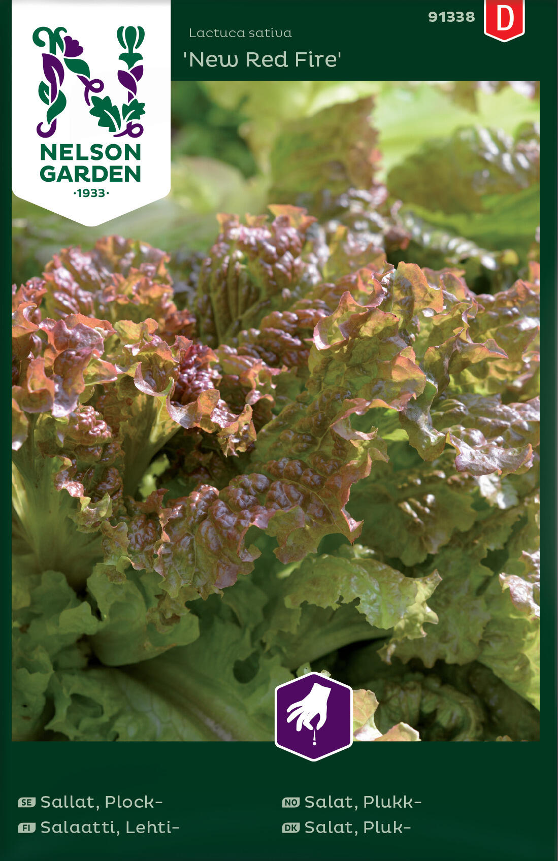 Bladsalat 'New Red Fire'